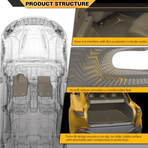 G-PLUS TPE Floor Mats Fit Dodge Ram 1500 1994-2001/Ram 2500 3500 1994-2002 - Image 3