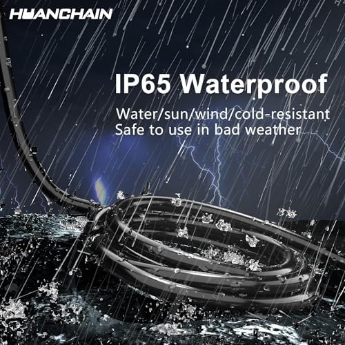 HUANCHAIN 75 FT 2Pack Extension Cord Black, 16 AWG, Outdoor Electric Cable - Image 5