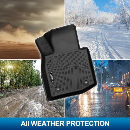 Peleus Floor Mats for Mazda CX50 Hybrid 2025 2026 (Only Fit Hybrid),TPE All Weather Protection 2 Rows Car Floor Liners with Cargo Liner Backrest Mat for Mazda CX-50 Hybrid - Image 5