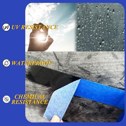 Professional Painters Tapes 2 Inch Wide (1.88 In x 60.1 Yds x 6 Rolls =360.6 Yds ), Blue Masking Tape, Paint Paper Tape, Protects Surfaces, No Residue, Painter's Tape for Wall Painting, Canvas Edging - Image 5