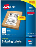 Avery® Printable Shipping Labels, 5.5" x 8.5" Customizable Stickers, White, 200 Blank Mailing Labels, Great for Mailing, Shipping, Organizing, and More (8426) by Avery