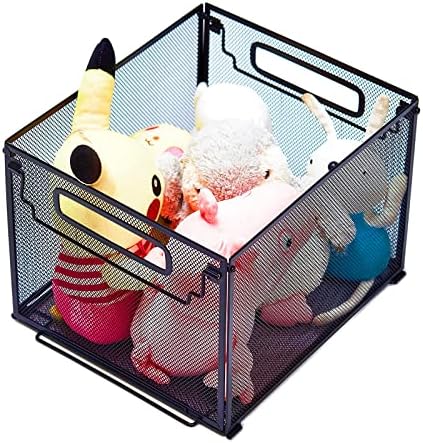 SETTFRFE 2 Pack File Organizer,Metal File Crates for Hanging Folders,Black - Image 3