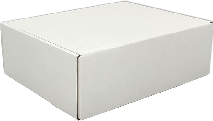 White Shipping Boxes for Small Business Pack of 25-10x8x2.7 inches Cardboard - Image 5