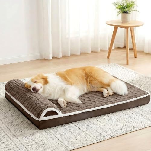 Orthopedic Large Dog Bed Pillow Pet Sofa Bed 56''X40'' Taupe by Unknown