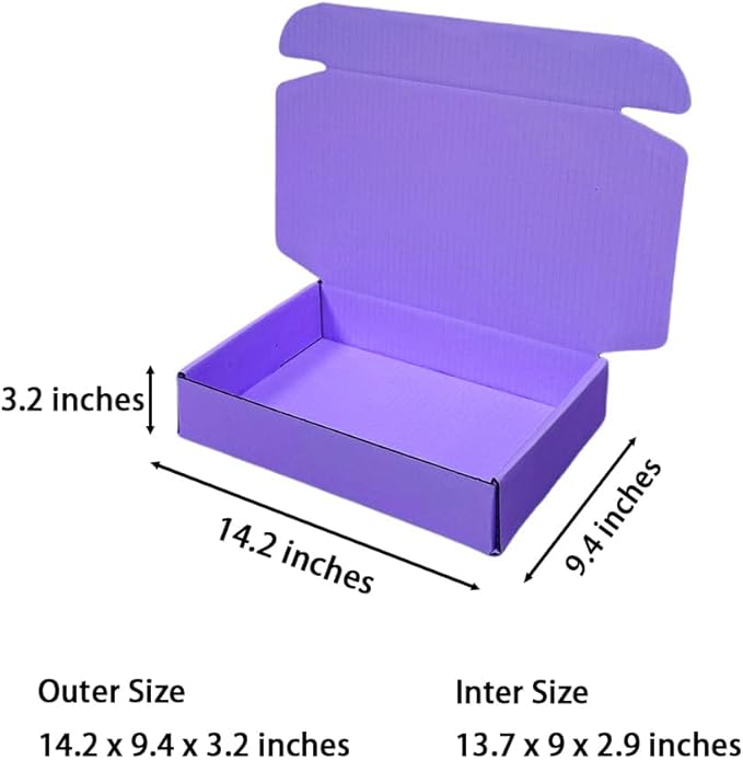20 Pcs 14.2 x 9.4 x 3.2 inches Shipping Boxes - Image 2