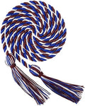 GraduationMall Graduation Honor Cord 68" MaroonRoyalWhite by GraduationMall%C2%AE