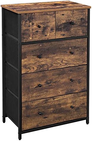 SONGMICS Chest of Drawers, 5-Drawer Storage Organizer Unit by SONGMICSbySONGMICSHOME