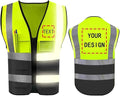 YOWESHOP High Reflective Visibility Safety Vest Custom Your Logo Safety Workwear by YOWESHOP