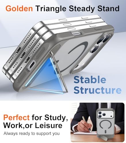 Temdan Magnetic for iPhone 18 Pro Max Case/iPhone 17 Pro Max Case Stand - Image 4