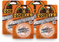 Gorilla Tough & Clear; Double Sided Mounting Tape; Weatherproof; 1" x 60"; Clear; (Pack of 4) by Gorilla