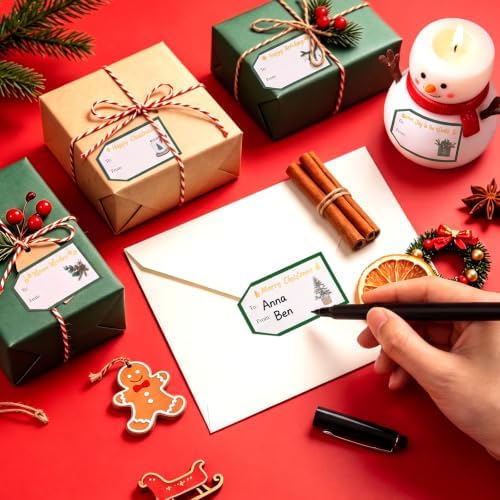 600 PCS Christmas Gift Label Stickers Christmas Gift Tags Stickers - Image 5