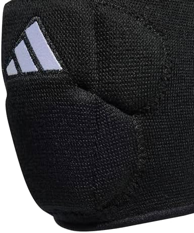 Adidas Unisex-Adult 5-Inch Volleyball Kneepads, Black/White, Medium - Image 3