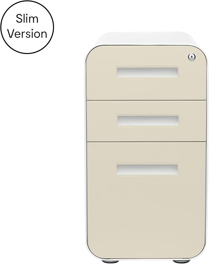 Laura Davidson Furniture Stockpile Slim 3-Drawer Mobile File Cabinet - Image 4