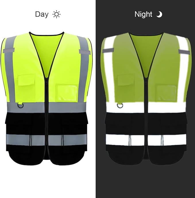 BeautyWill Custom Safety Vest Logo Class 2 High Visibility Reflevtive Vest - Image 5