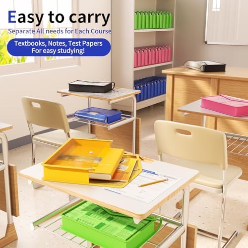 Plastic Expanding File Folder, Transparent Envelopes with Snap Closure - Image 5