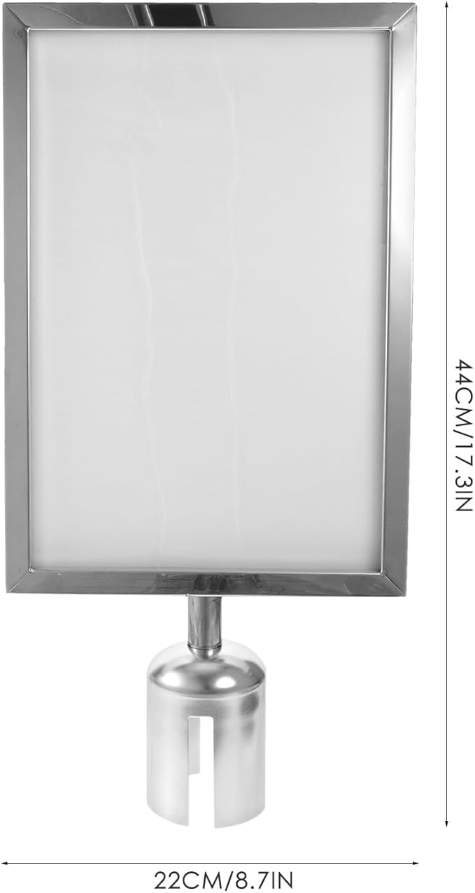 VICASKY Stanchion Sign Holder Queue Barrier Crowd Control Barriers Retractable - Image 6