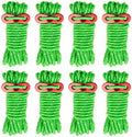 Smithok 8 Pack 4mm Guy Lines Ultralight Tent Cords with Aluminum Adjuster Tensioner Outdoor Camping Guylines Ropes for Tent Tarp,Camping,Hiking Backpacking (Green) by Smithok