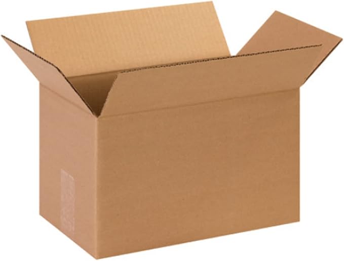 Secure Seal - 13x8x8 Pack of 100 Corrugated Cardboard Packing Shipping Mailing by Secure+Seal