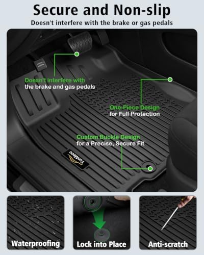 Floor Mats & Cargo Mat with Backrest Mat for Nissan Pathfinder 2013-2020 - Image 5