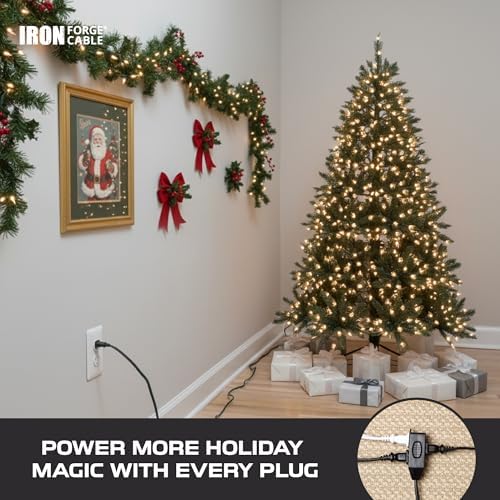 Iron Forge Cable 16 Gauge Black Indoor Extension Cord, 3 Ft - SJT - Image 3