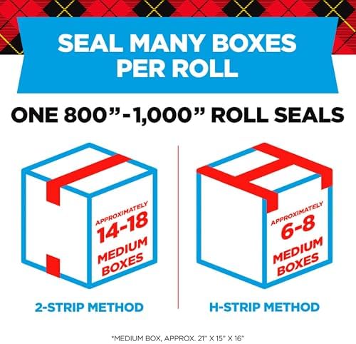 Scotch Heavy Duty Packaging Tape, 2 Inches x 800 Inches, Clear - 2 Count - Image 4