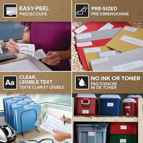 DYMO Authentic LW Large Shipping Labels DYMO Labels for LabelWriter Label Printers, 2-5/16" x 4, Print Up to 6-Line Addresses, 6 Rolls of 300 (1800 Total) - Image 2