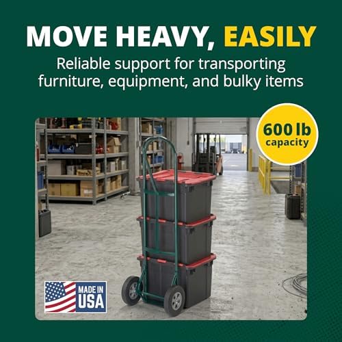 Harper Trucks BKB85 Steel P-Handle Hand Truck Dolly, 600 lb - Image 2