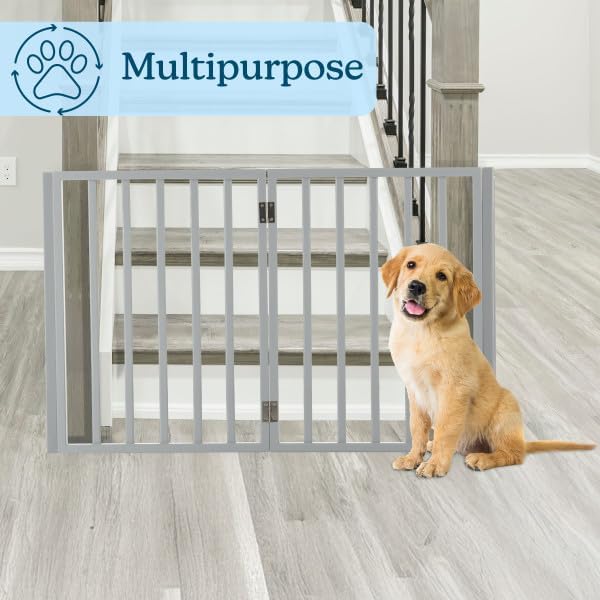 Pet Gate - 4-Panel Indoor Foldable Dog Fence - Image 4