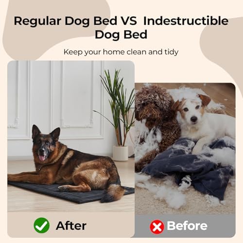 Chew Proof Indestructible Dog Crate Pad,Large (28"x41") - Image 5
