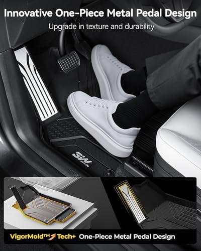 3W Tesla New Model Y Juniper Floor Mats and Cargo Liners, TPE Floor Liner for 2025 2026 Model Y, Trunk Mats & Seat Back Cover Protector, Tesla Model Y Juniper Accessories(Not For Standard), Vigormold™ - Image 4