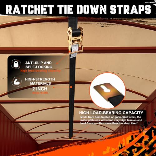 2" x 56' Center Ridge Strap Fits with Trailers & Rolling Tarp Systems - Image 4