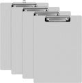 Epakh 4 Pieces Clipboard Bulks Metal Clipboard Aluminum Office Low Profile Clip by Epakh