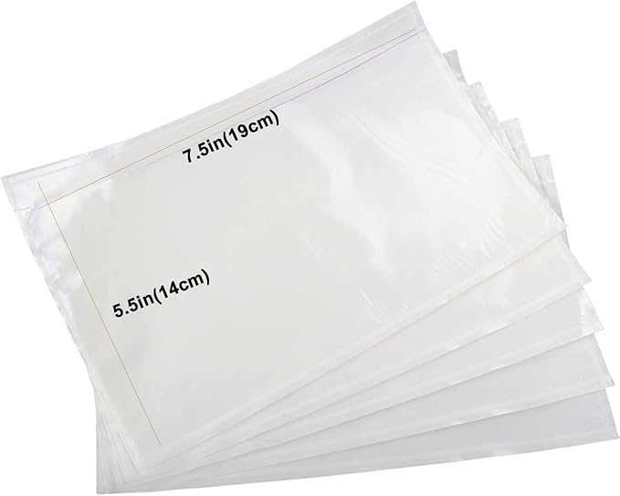 7.5x5.5 Packing List Mailing Envelopes Shipping Envelopes Packing List Clear - Image 2