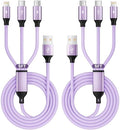 Multi Charging Cable for Multiple Devices with 2 USB-C/IP Port, 2Packs 5FT by MPATIBY