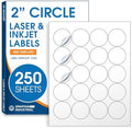2" Round Stickers for Laser & Inkjet, Spartan Industrial Template C004 by SpartanIndustrial