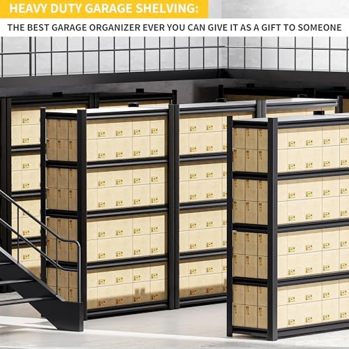 Garage Shelving, 48"W x 24"D x 72"H, Heavy Duty Metal Storage Shelves - Image 6