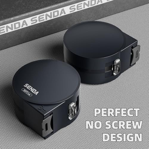 SENDA Tape Measure 16FT/5M, Compact Mini Measuring Tape, Black and White Faceted Ruler Tape, Easy-to-Read Metric/Inch Measurements for Home, Office & DIY Crafts Use(16Ft) - Image 5