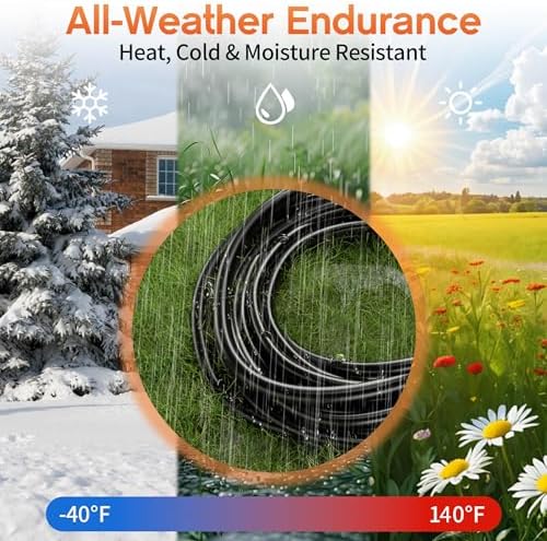 6FT 16 Gauge Black Outdoor Extension Cord with Multiple Outlets - Image 6