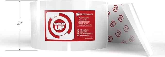 4"x72" Clear Car Paint Protection Film- 6-mil TPU Protector Wrap by ARMOR+UP