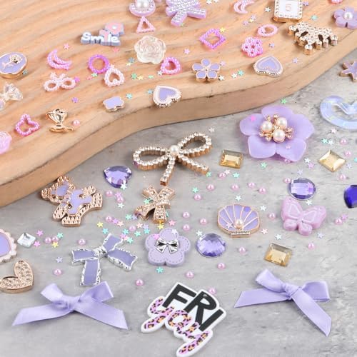 EIiovcnya 2380 Pcs Junk Case Charms Kit - DIY Phone Charms & Nail Art - Image 7