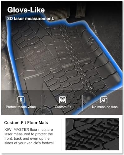 Kiwi Master Floor Mats for 2014-2017 Jeep Wrangler JK 2-Door - Image 2