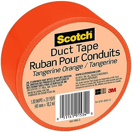 Scotch Duct Tape, 1.88 in x 20 yd, Tangerine Orange, 1 Roll (920-ORG-C) (Pack of 2) - Image 2