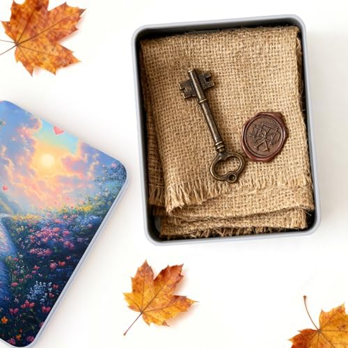Small Metal Tins Box-4.7" x3.5"x1.6" Rectangular Empty Storage Box With Lid Decorative Organizer Storage Tin Case For Office/Cookie/Candy/Jewelry/Photo/Letter-Flower Road - Image 4