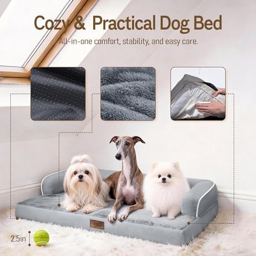 Comfort Expression Orthopedic XL Dog Bed for Large and Extra Large Dogs - Image 4
