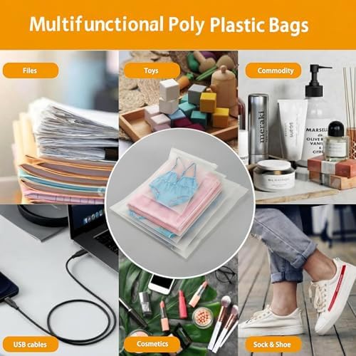 14 x 20 Inch Clothes Packaging Bags for Shipping, 50 Pcs Plastic Frosted Zipper Slider Bags without Vent Hole for Clothing, T-shirt, Travel Storage, Small Business, 3 Mil - Image 7