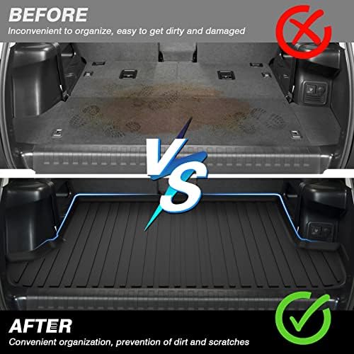 KUST Trunk Cargo Mat for Toyota 4Runner 2010-2024 (7 Seater Only) TPE Rubber Cargo Liner All Weather Rear Cover 4Runner Accessories High Edge - Image 7