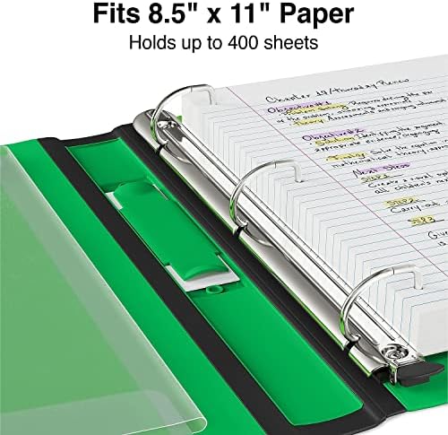 Staples Better 1.5-Inch 3-Ring Binder, Green, Heavy-Duty - Image 4