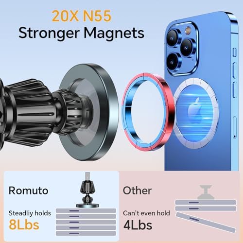 Kaistyle for Magsafe Car Mount【Strong Magnet】Magnetic Phone Holder for Car Phone Holder Mount Dash Mounted Holders Cell Phone Holders for Your Car Accessories for Women Men for iPhone 18 Pro Max 17 16 - Image 4