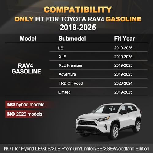 AOMSAZTO Floor Mats for Toyota RAV4 2019-2025 (Not for Hybrid or 2026) - Image 2