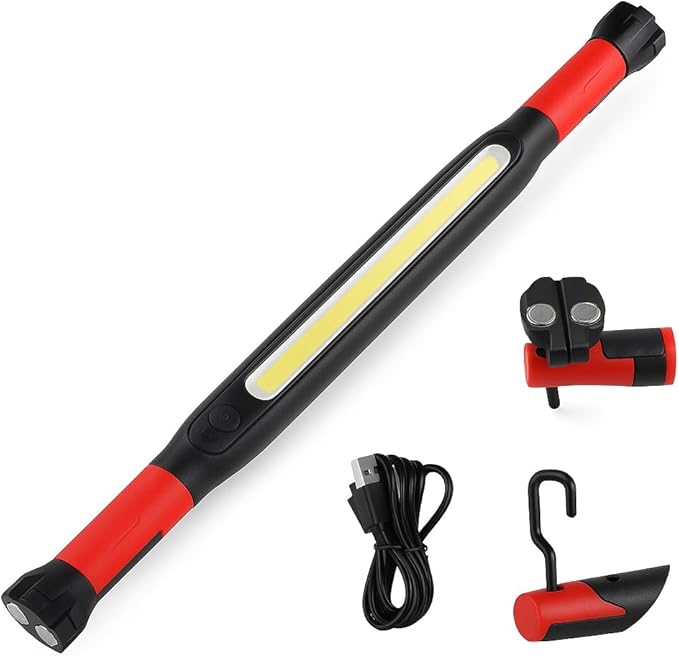 2026 Magnetic Rechargeable LED Work Light Bar, Under Hood Mechanic Light by Unknown